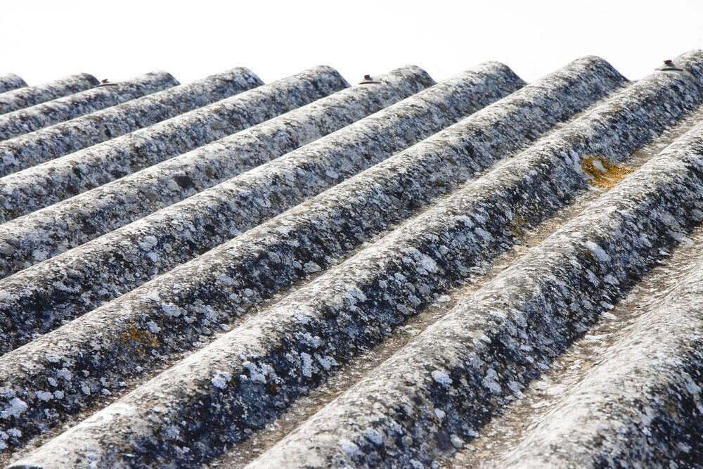 Dangerous asbestos roof