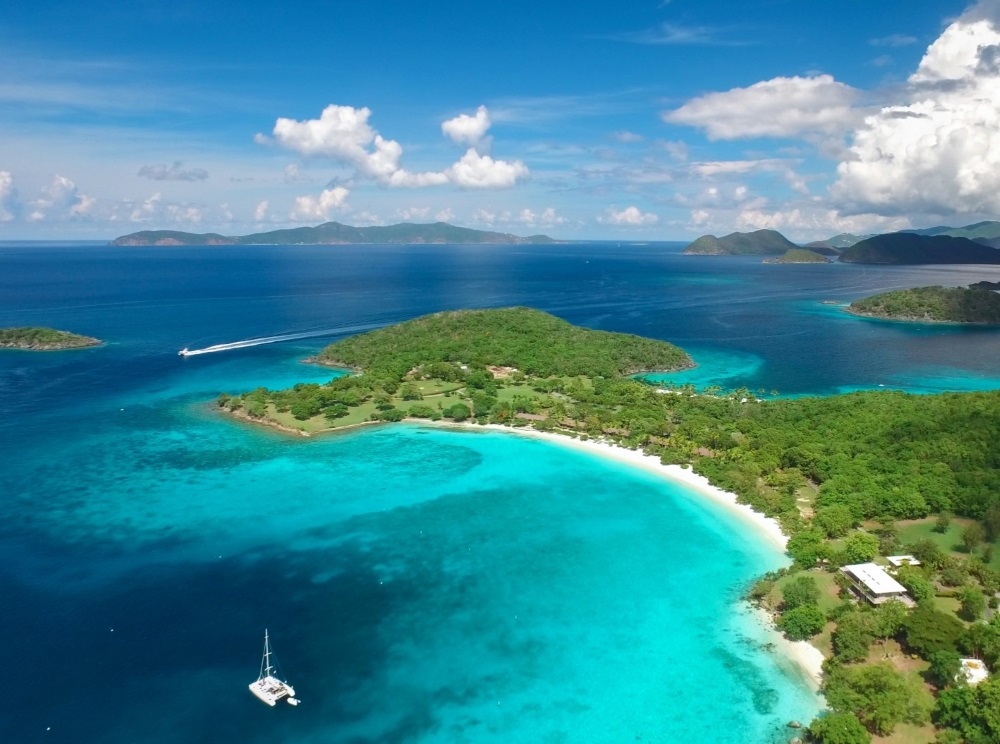 caneel bay on st john in us virgin islands